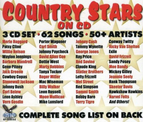 Country Stars on CD 62 Songs