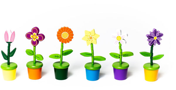 Flower Push Puppets