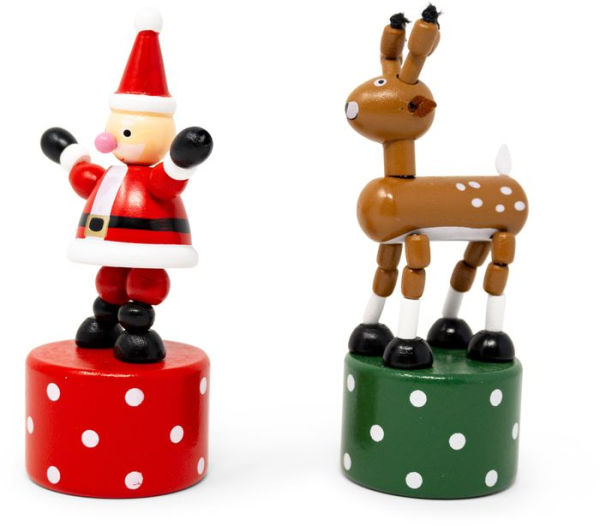 Santa & Reindeer Push Puppets