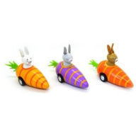 Title: Bunny in Carrot Pullback Toy