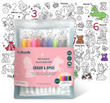 Alternative view 1 of Sugar & Spice Reusable Silicone Colouring Placemat by HeyDoodle