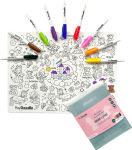 Alternative view 2 of Sugar & Spice Reusable Silicone Colouring Placemat by HeyDoodle