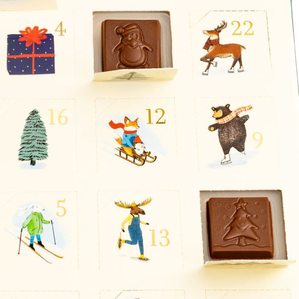 Dallmann Confections Pop-Up Critter Milk Chocolate Advent Calendar