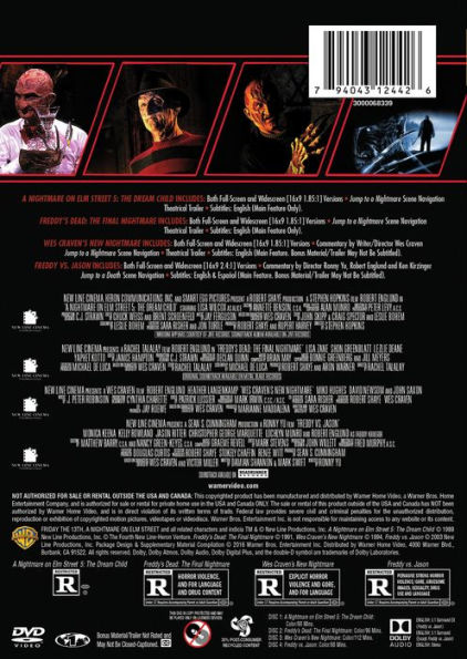 A Nightmare on Elm Street 5-8: 4 Film Favorites [2 Discs]