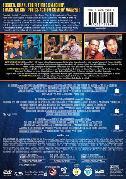 Rush Hour 3 Film Collection [2 Discs]