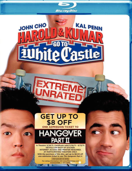 Harold and Kumar Go to White Castle [With The Hangover Part II Movie Cash] [Blu-ray]