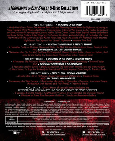 Nightmare on Elm Street Collection (5pc) / (Box)