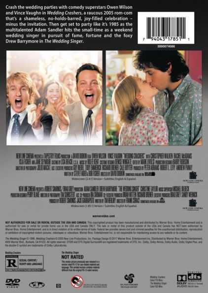 The Wedding Singer/Wedding Crashers [2 Discs]