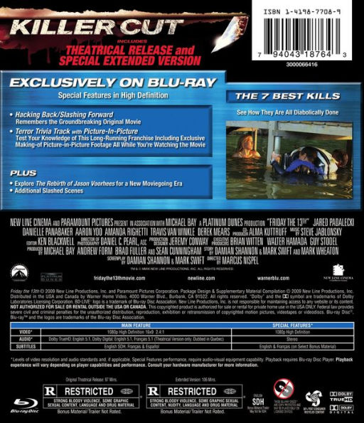 Friday the 13th [Blu-ray]