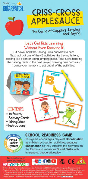 Criss-Cross Applesauce Game