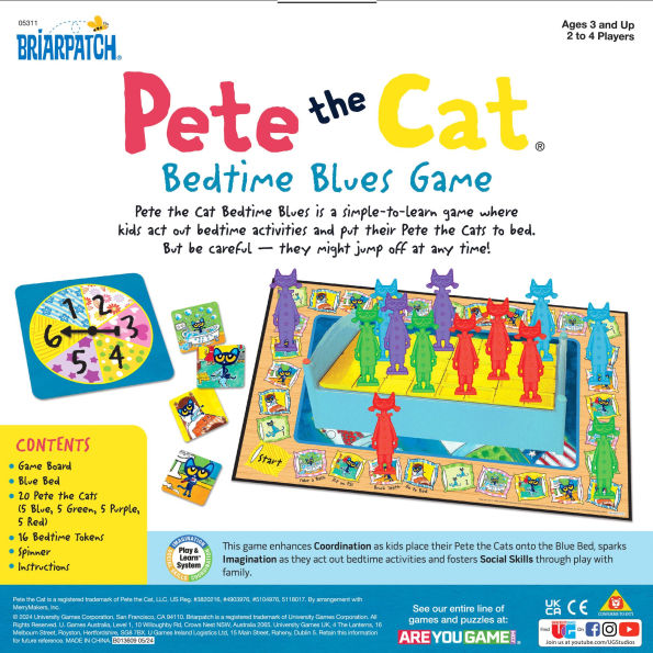 Pete the Cat Bedtime Blues Game