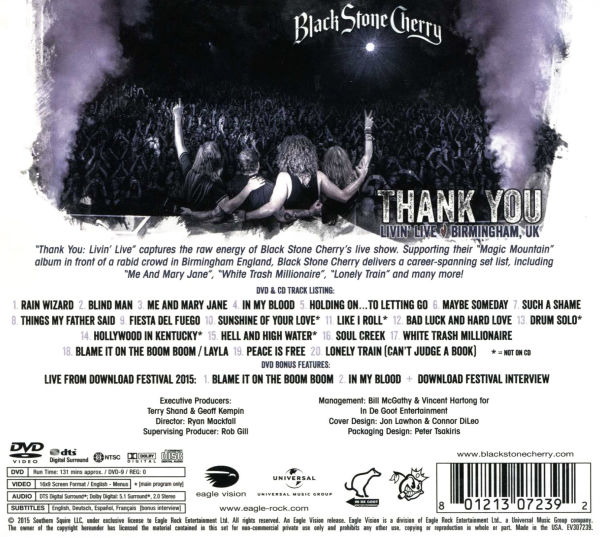 Thank You: Livin' Live, Birmingham, U.K., October 30, 2014 [Video]