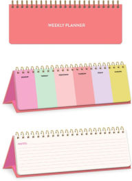 Title: Colorful Undated Weekly Desk Easel Planner