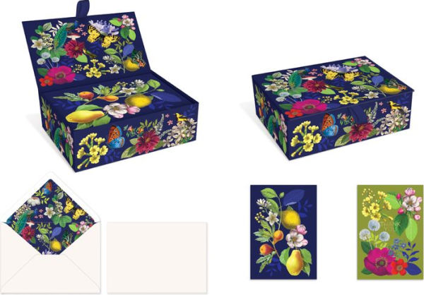 Vintage Floral Boxed Note Duo
