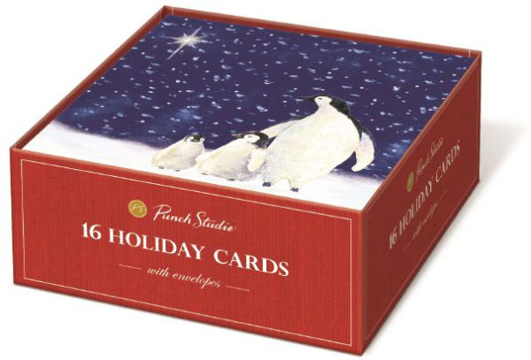 Pengin Star Christmas Boxed Cards