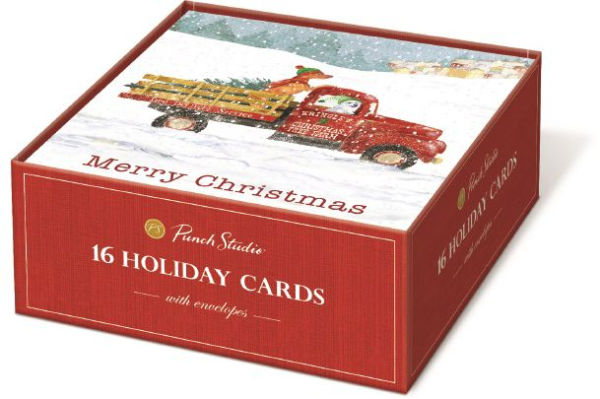 Tree Farm Truck Christmas Boxed Cards