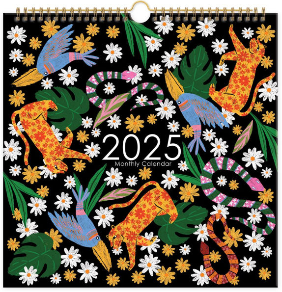 2025 Exotic Animals Wall Calendar
