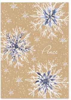 Kraft Christmas Snowflakes Holiday Boxed Cards