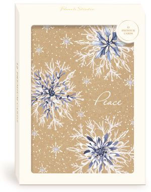 Kraft Christmas Snowflakes Holiday Boxed Cards