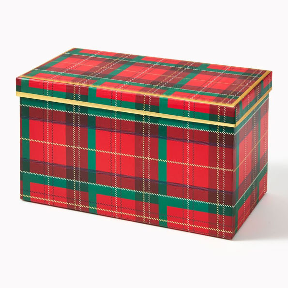 XL Holiday Plaid Gift Box