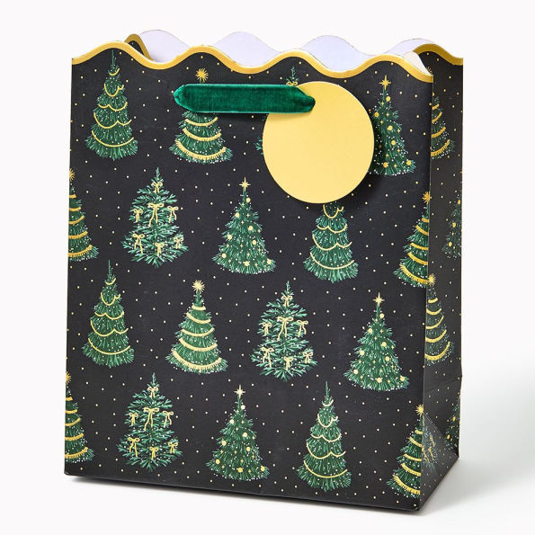 Twinkling Trees Medium Die-Cut Gift Bag