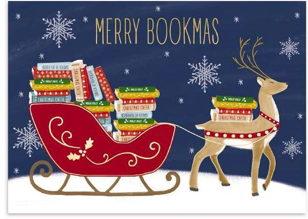 Book Sleigh Holiday Cards