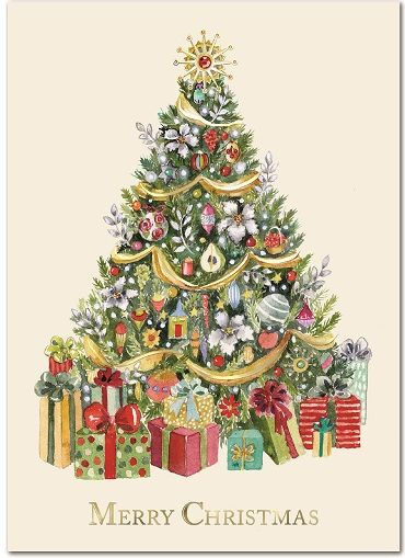 Fancy Tree Christmas Boxed Cards