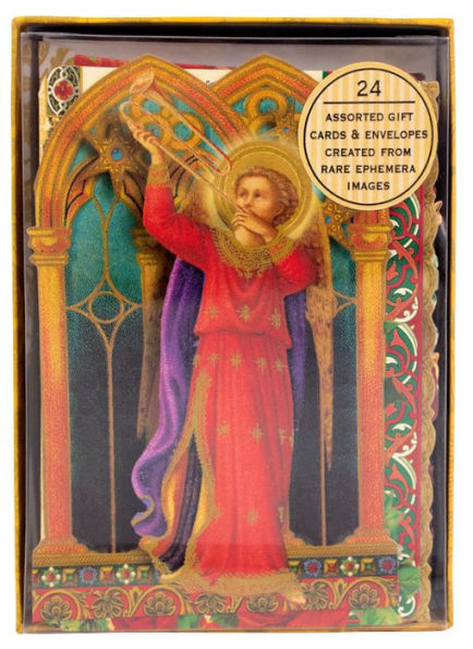 Ephemera Christmas Boxed Cards - Set Of 24