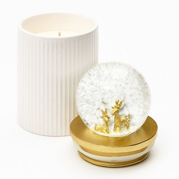 Ceramic Snowglobe Candle, 14 ounce by DesignStyles Barnes & Noble®