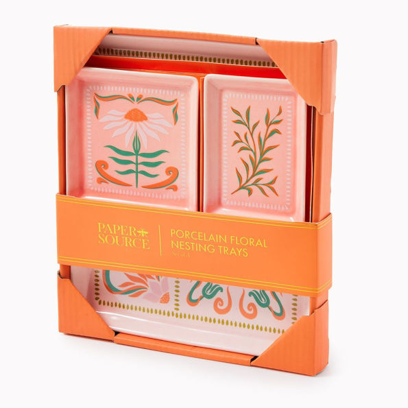 Floral Nesting Tray Set Exclusive