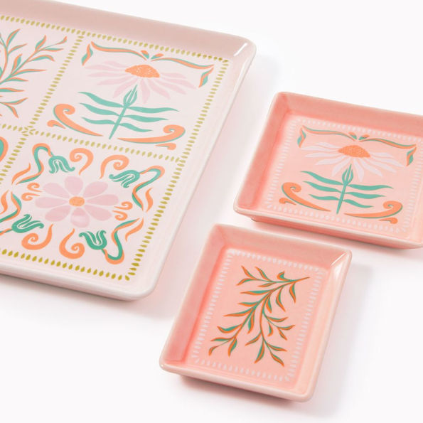 Floral Nesting Tray Set Exclusive