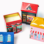 Alternative view 2 of B&N Exclusive Holiday Village Tin Candles - Set of 3