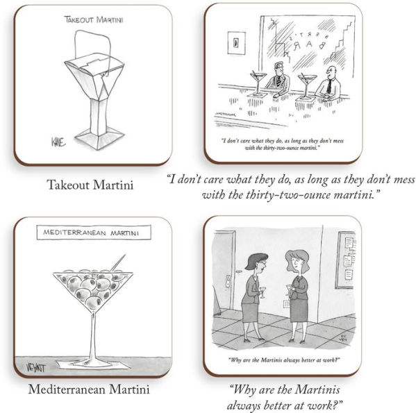 Martinis - Set of 4 Coasters