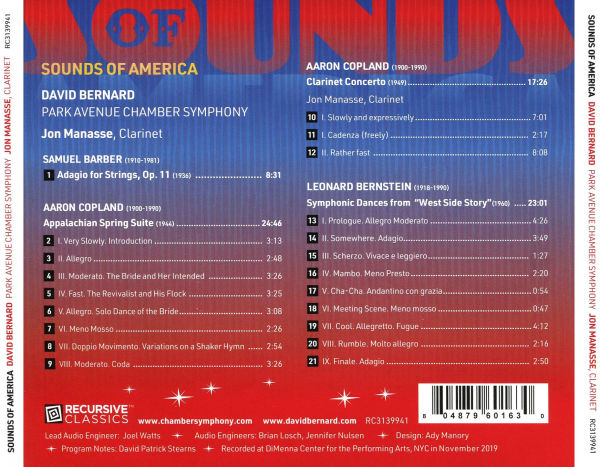 Sounds of America: Barber, Copland, Bernstein