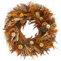 20 inch Harvest Spice Wreath in Wood Crate