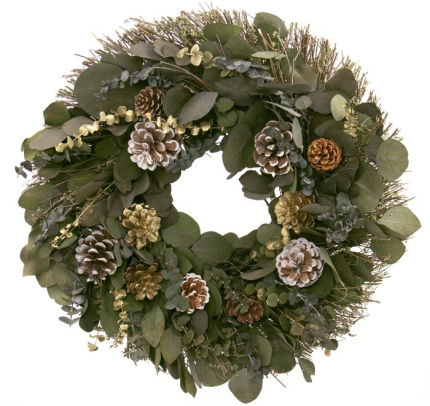 20 Inch Holiday Pine Wreath In Wood Crate 806943225933 Item