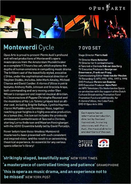Monteverdi: Pierre Audi's Monteverdi Cycle Box Set [7 Discs]