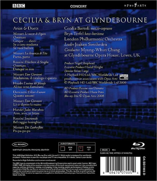 Cecila Baroli/Bryn Terfel: At Glyndebourne [Blu-ray]