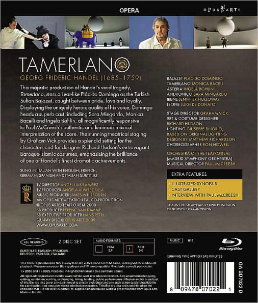 Tamerlano [2 Discs] [Blu-ray]