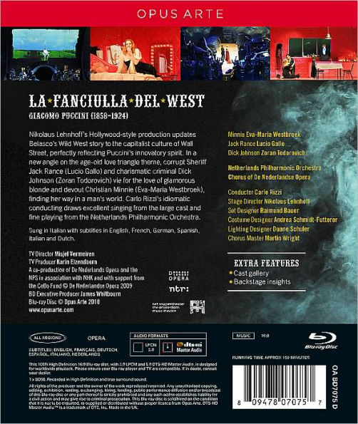 La Fanciulla del West [Blu-ray]