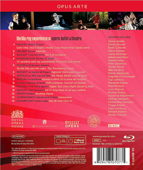 The Blu-ray Experience, Vol. 2: Opera, Ballet & Theatre [Blu-ray]