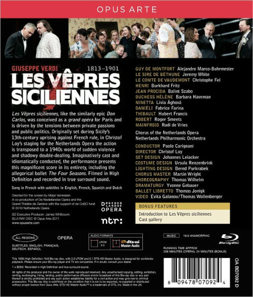 Les Vepres Siciliennes [Blu-ray]