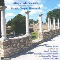 Alicja Fiderkiewicz Plays Piano Music by Franck, Chopin, Hindemith