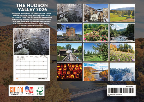 2026 The Hudson Valley 2026 Monthly Wall Calendar 12 Month