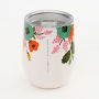 Corkcicle x Rifle Paper Co. 12oz Cream Lively Floral Stemless Wine Cup