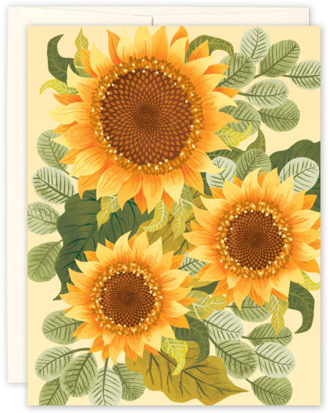 CORR Sunflower Boxed Notecards S/10