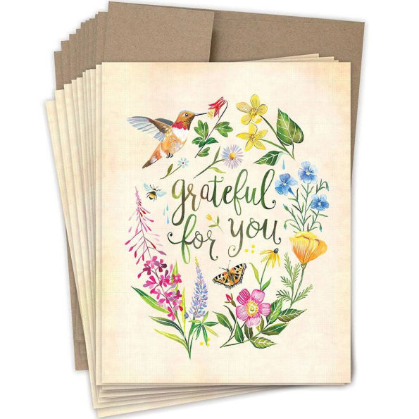 Grateful For You Thank You Card Set