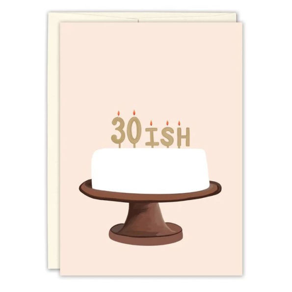 30ish Birthday Cake Card