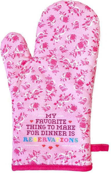 Floral Dinner Oven Mitt Set