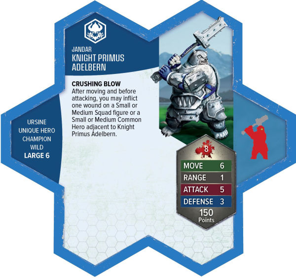 Heroscape: Rising Tide - Knight Primus Adelbern and Ordo Borealis Army Expansion